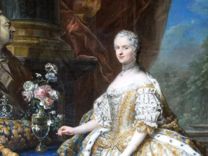Carle Van Loo's Official Portrait of Queen Marie Leczinska