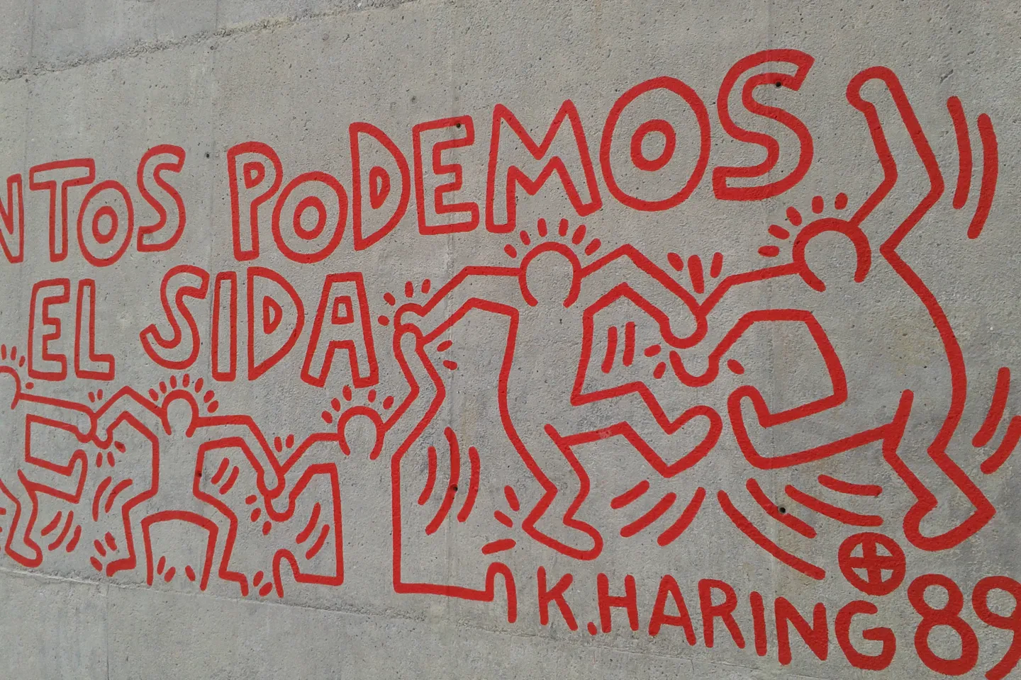 Keith Haring mural — public artwork by one of the three artists whose authentication committees dissolved in 2012