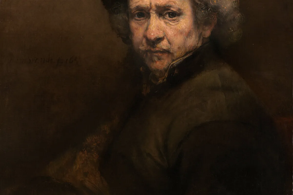 Rembrandt van Rijn, Self-Portrait, 1659 — a work whose provenance was tracked through auction houses from the 18th century onward