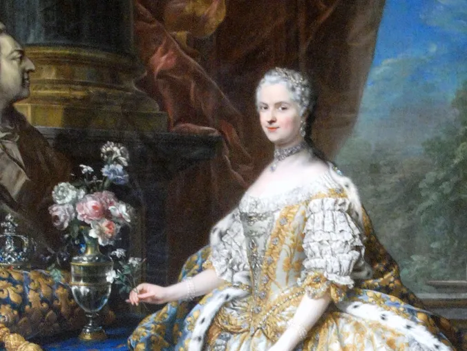 Carle Van Loo's Official Portrait of Queen Marie Leczinska