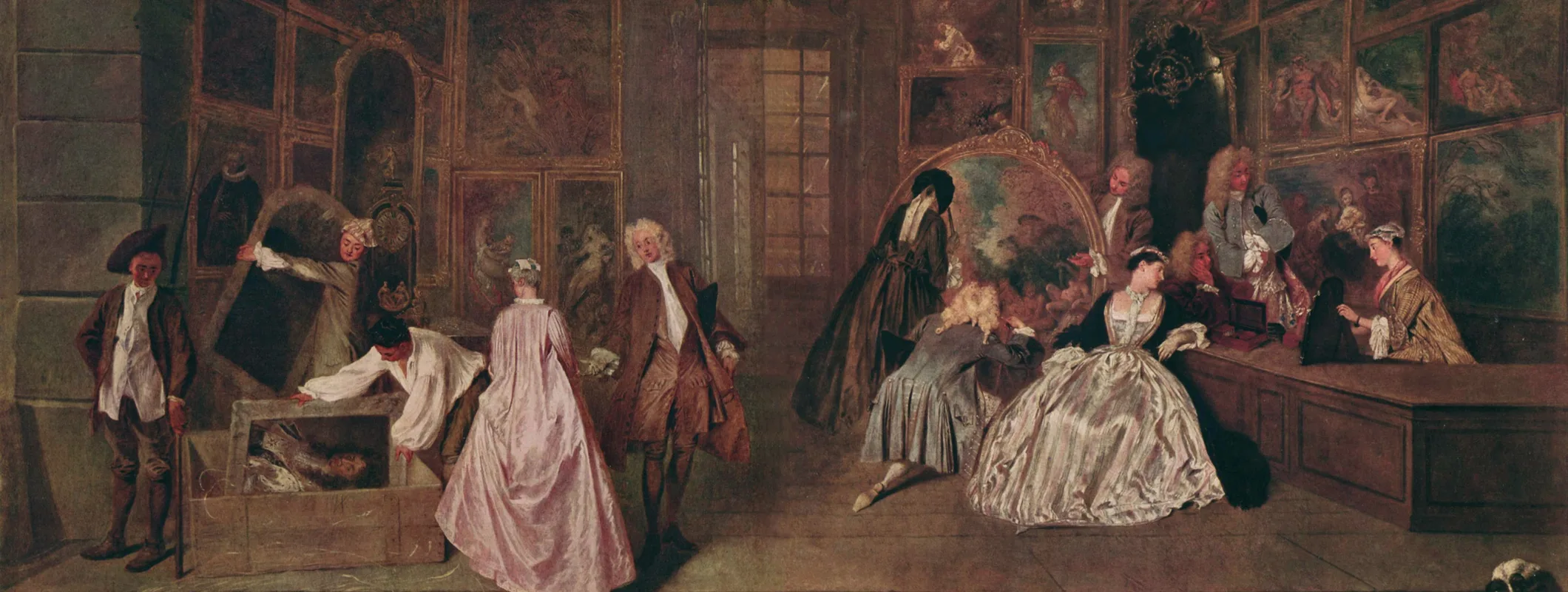 Watteau, L'Enseigne de Gersaint, 1720, Schloss Charlottenburg, Berlin