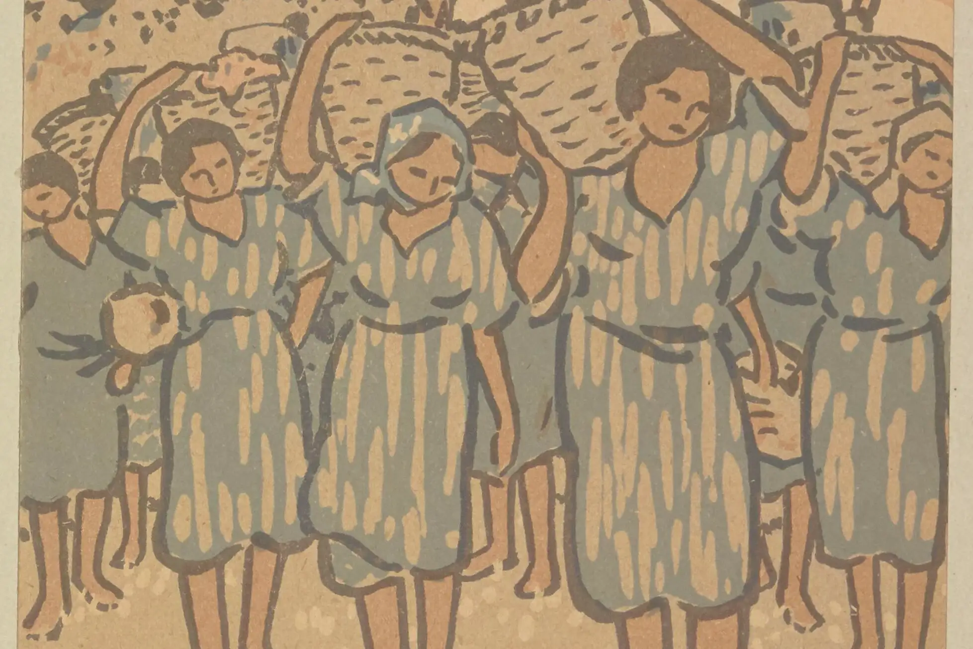 Les meilleurs voeux de M. et Mme George Auriol. Noël 1930 : [estampe] / GA [George Auriol] [monogr.]
