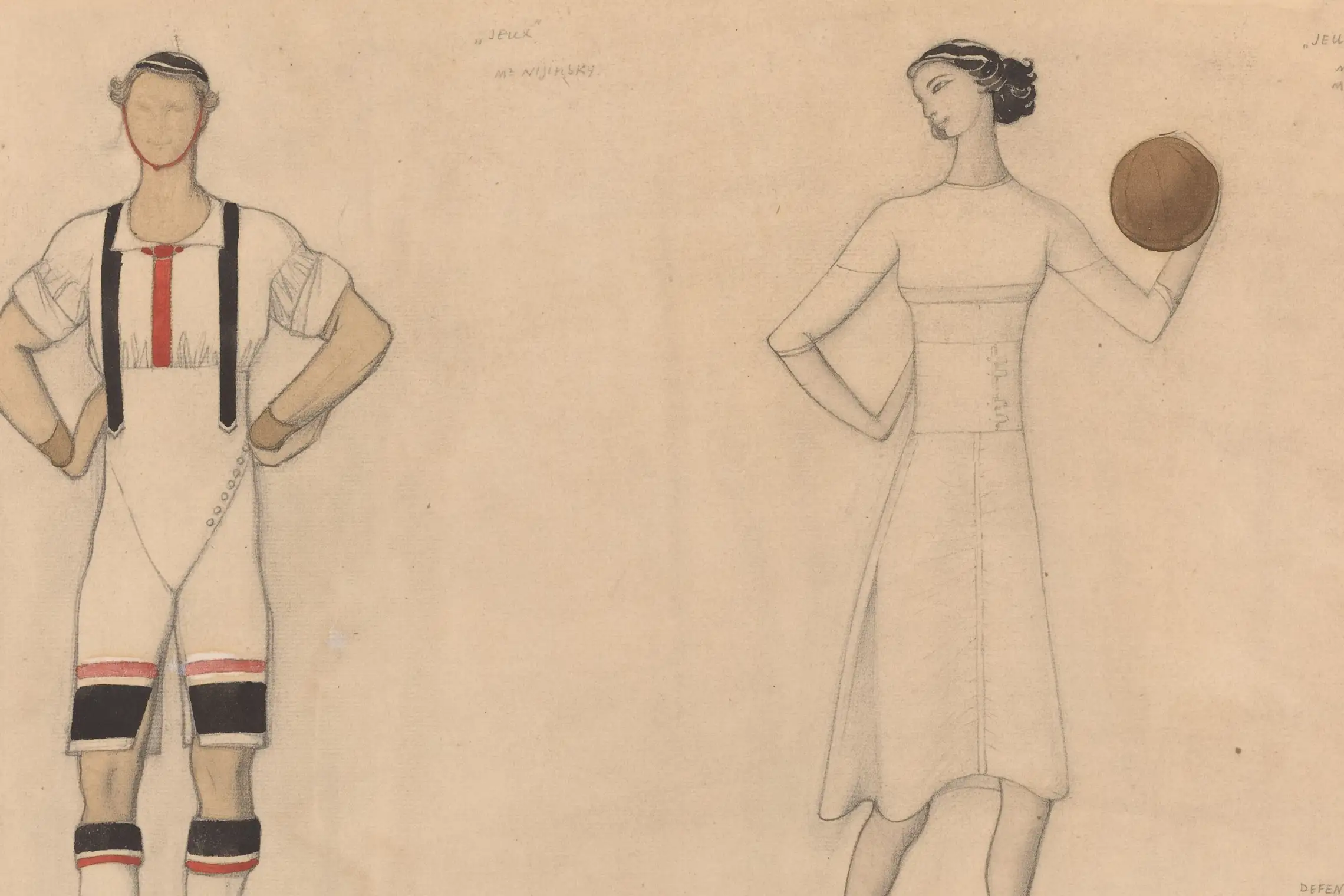 Cropped - Costume Study for "Jeux"