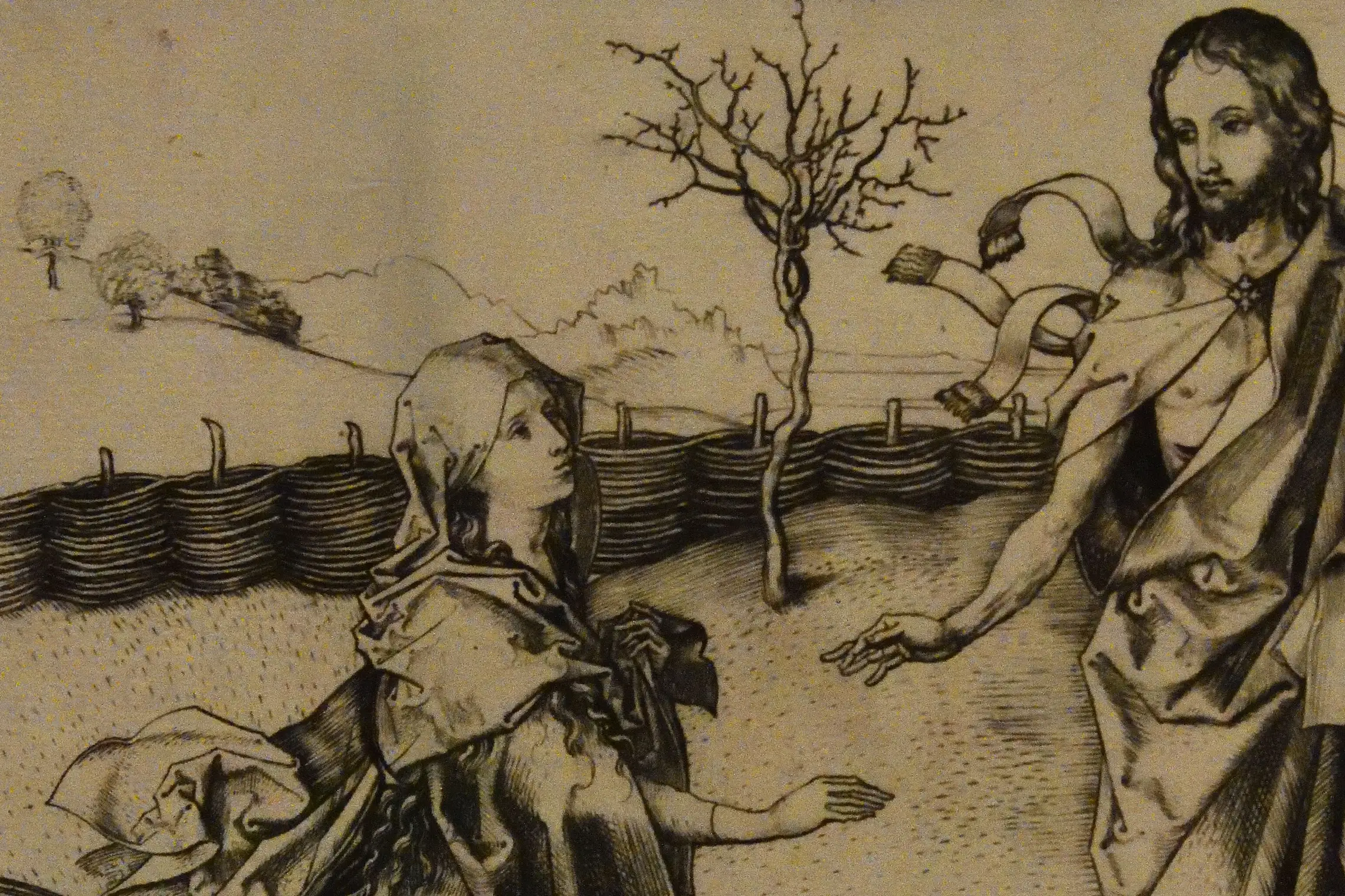 Cropped - Spätgotik exhibition Schongauer Christ appearing to Mary Magdalene 9830