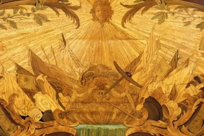Cropped - Marquetry panel
