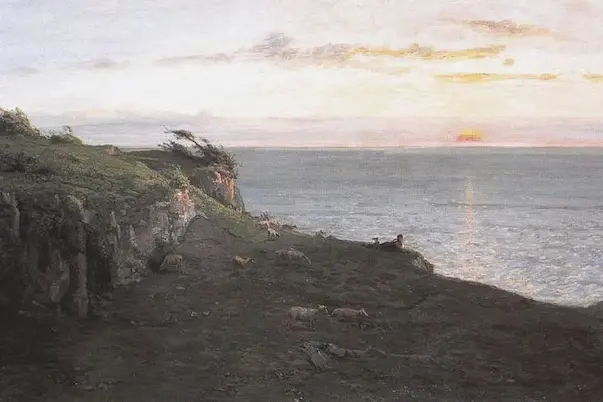 Antoine Chintreuil--Les Falaises d'Etretat