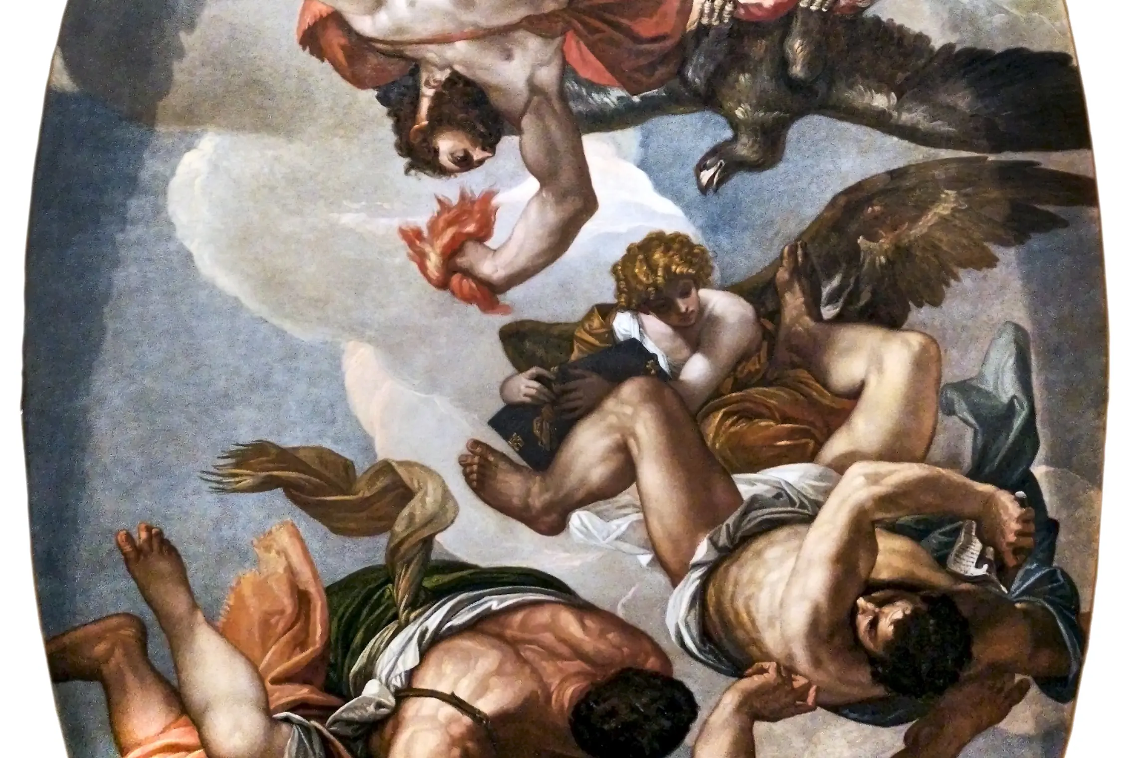 Paolo Veronese - Giove che fulmina i vizi (1554-1556) - Sala del Consiglio dei Dieci - Palazzo Ducale