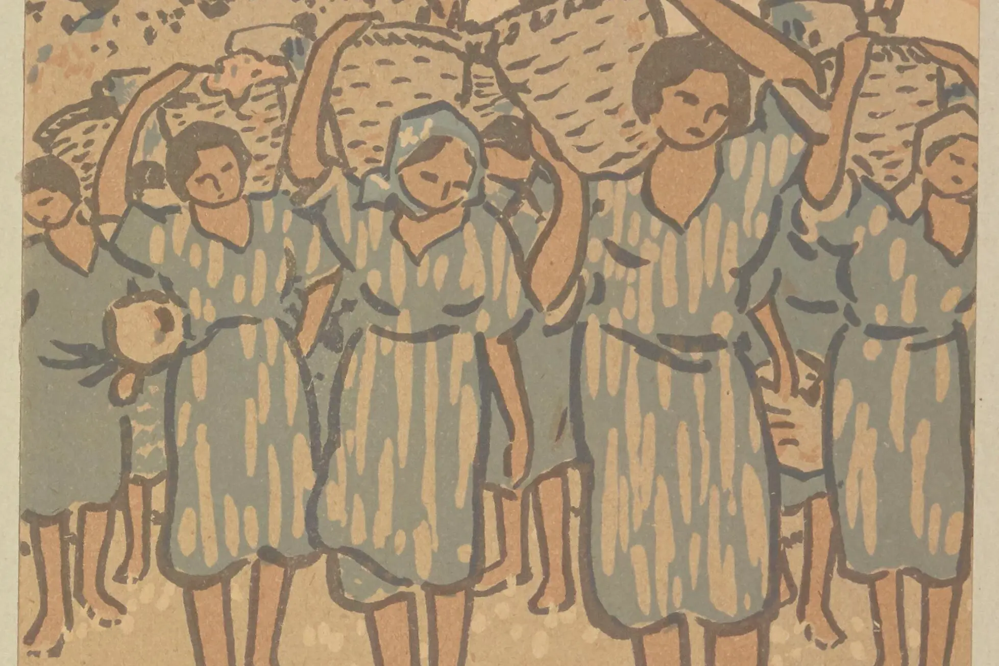 Les meilleurs voeux de M. et Mme George Auriol. Noël 1930 : [estampe] / GA [George Auriol] [monogr.]