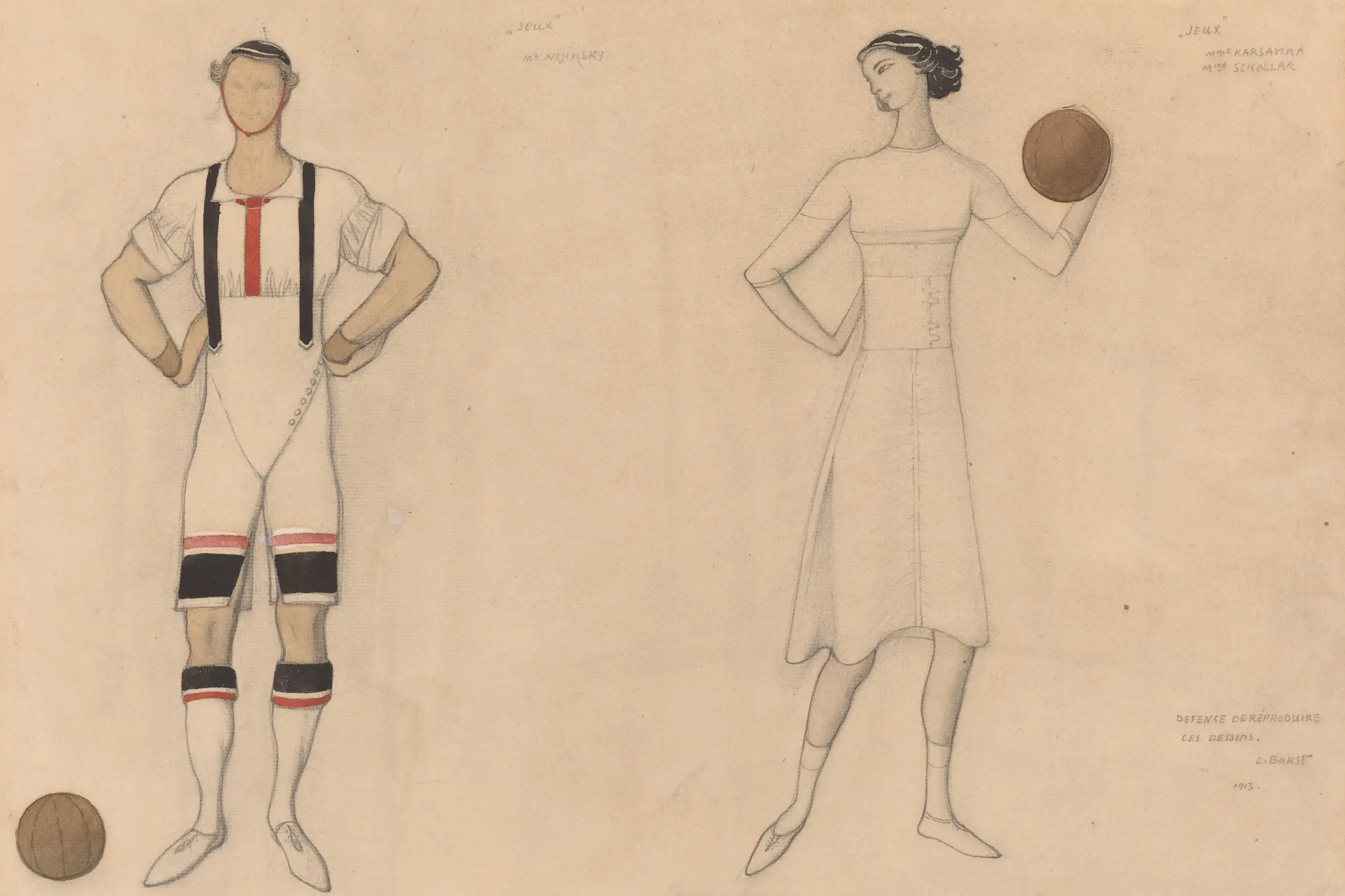 Costume Study for "Jeux"