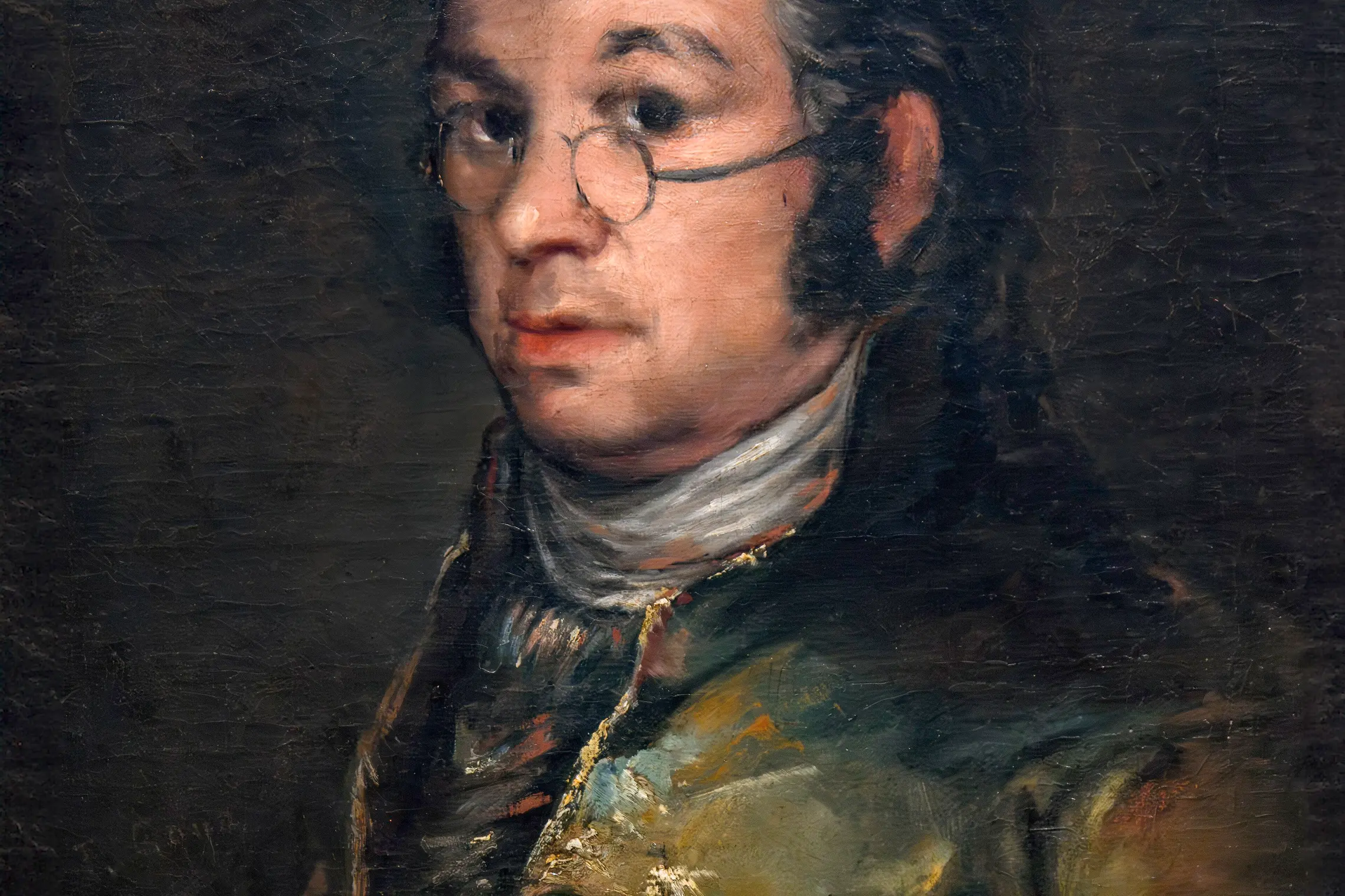 (Castres) Autoportrait aux lunettes, Francisco de Goya y Lucientes, Musée Goya
