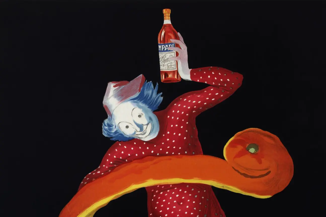 Cropped - Bitter Campari ("Lo Spiritello") - Leonetto Cappiello, lithography (Italy, 1921)