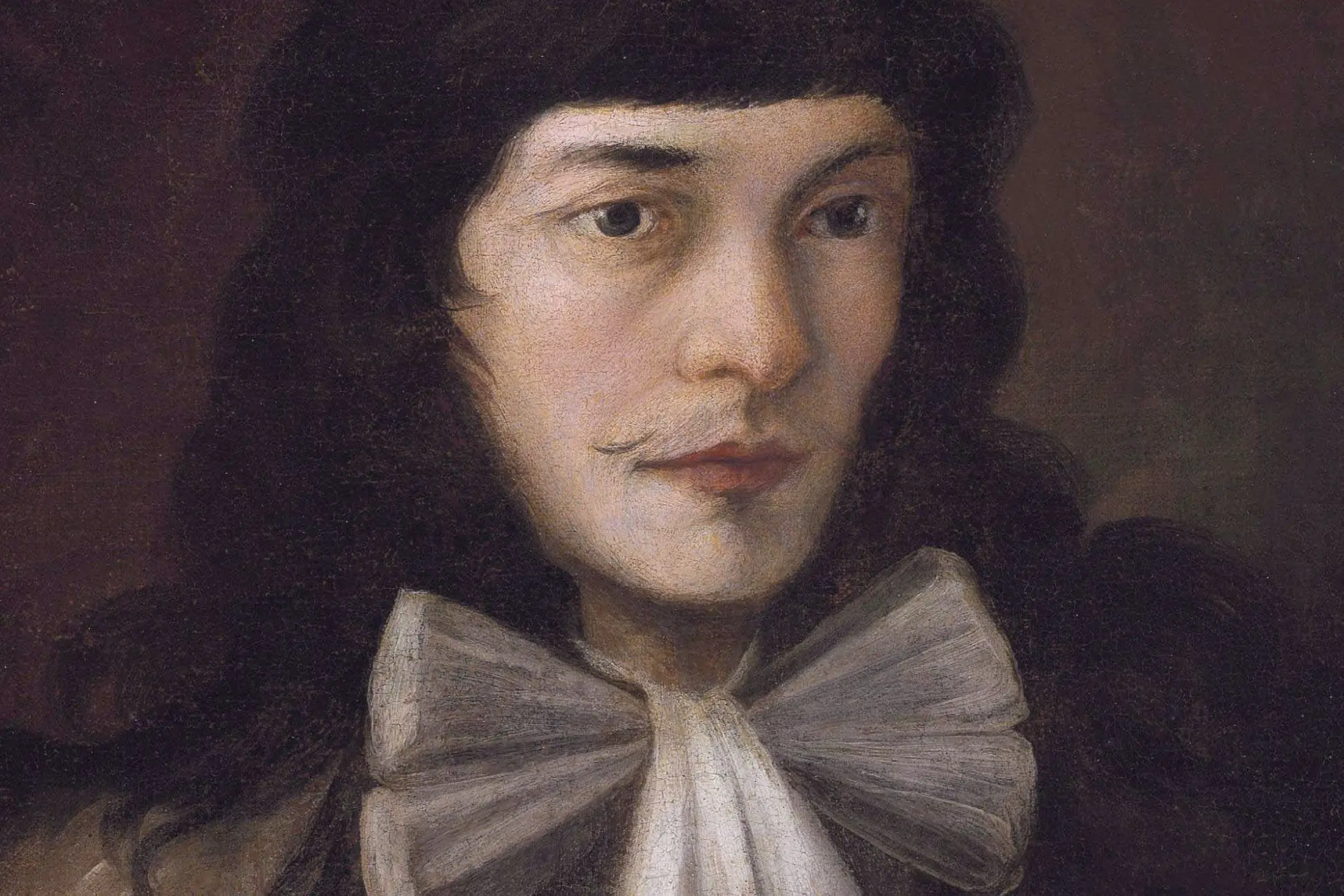 Cropped - Self-Portrait, by Alessandro Magnasco, called il Lissandrino (Genoa 1667-1749)