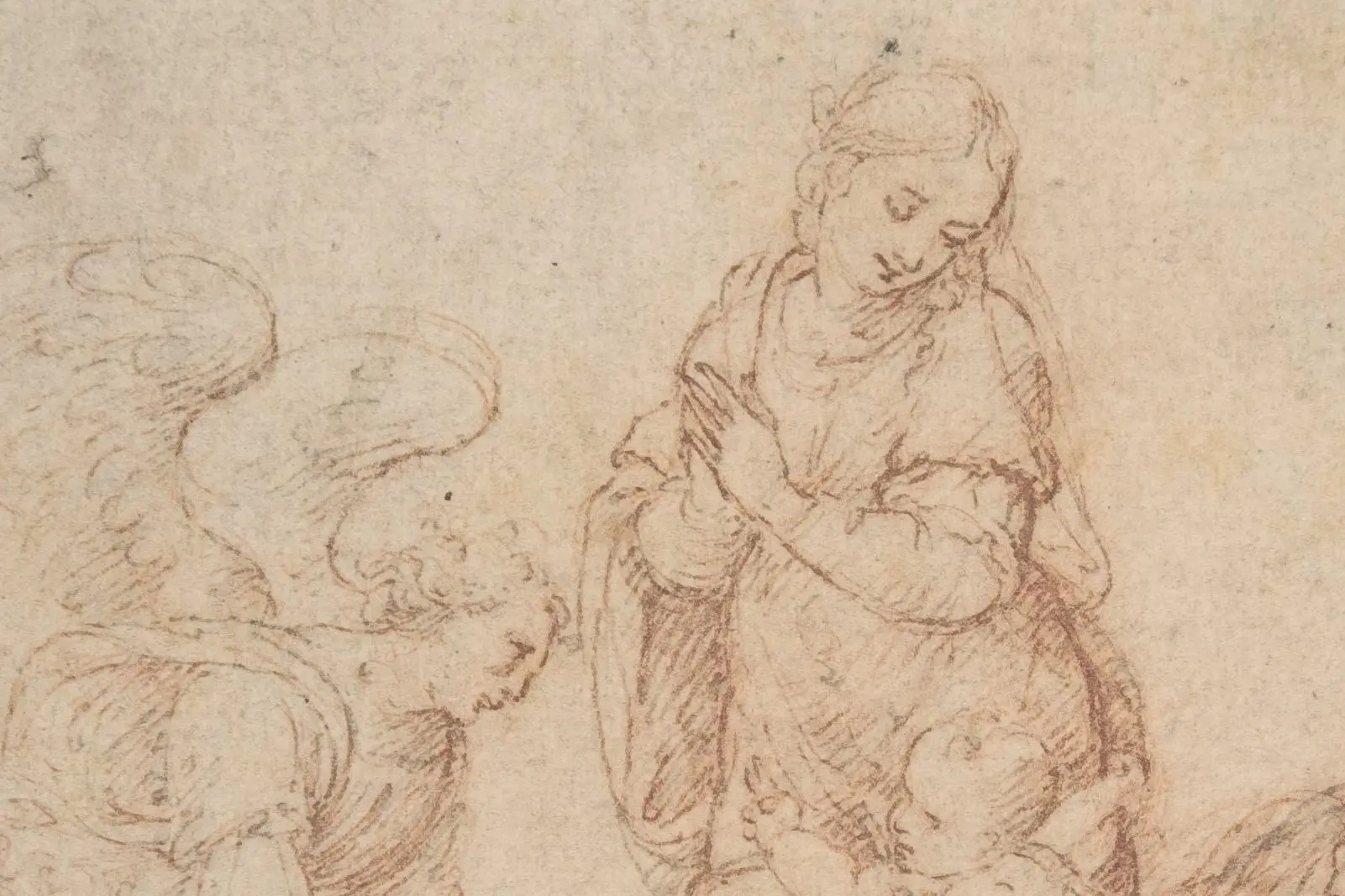 Cropped - The Holy Family with the Infant St. John the Baptist and an Angel