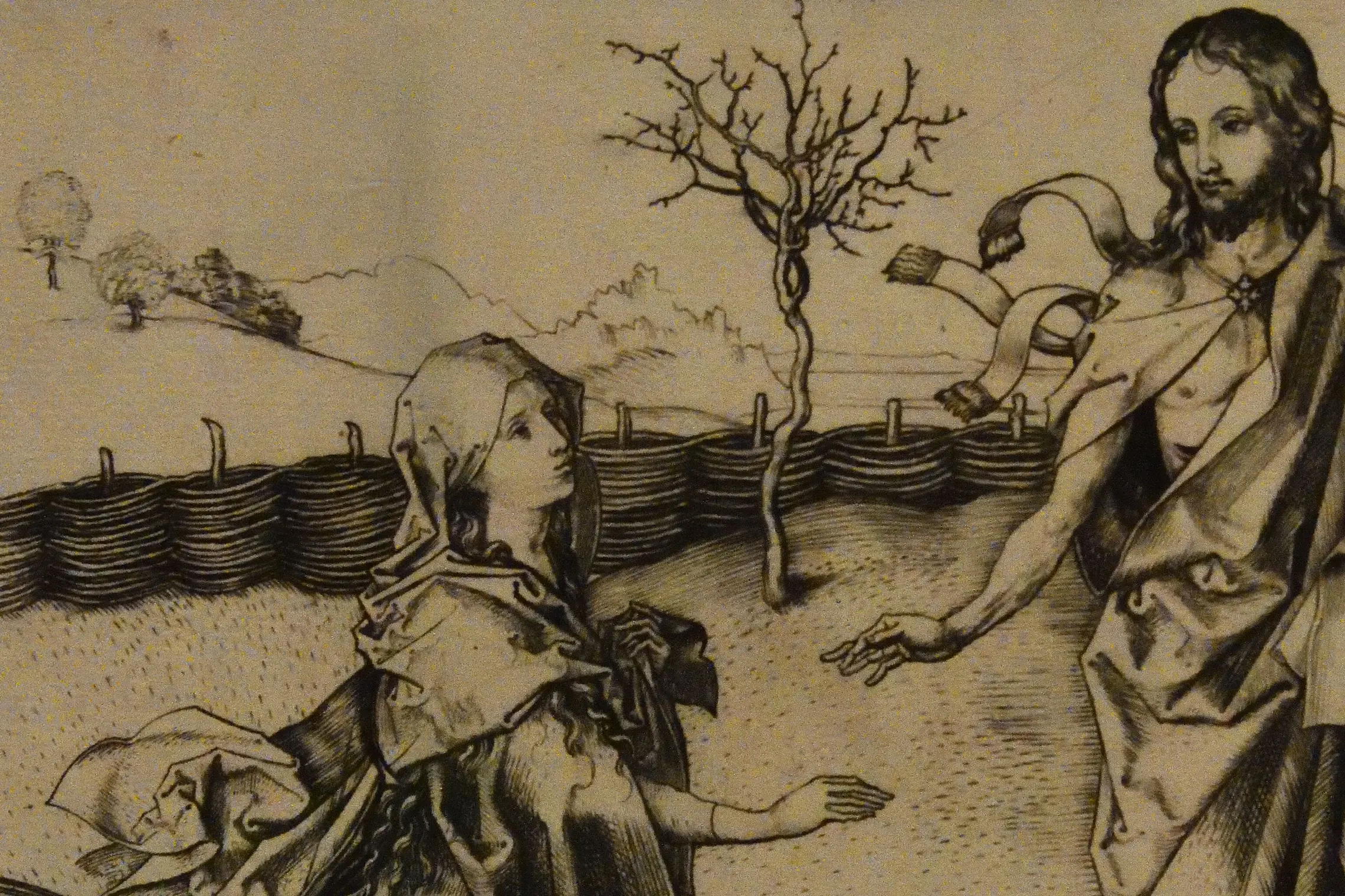 Cropped - Spätgotik exhibition Schongauer Christ appearing to Mary Magdalene 9830