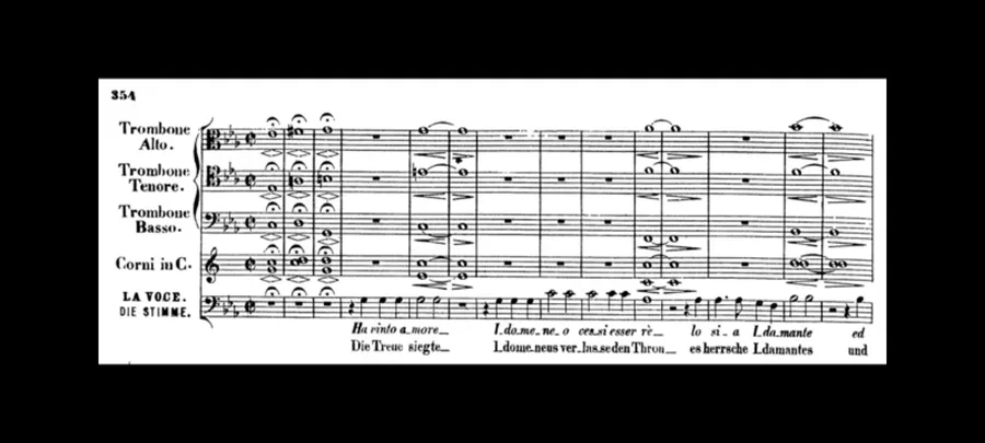 Mozart - Idomeneo - acte 3 - Extrait partition de "la Voce"