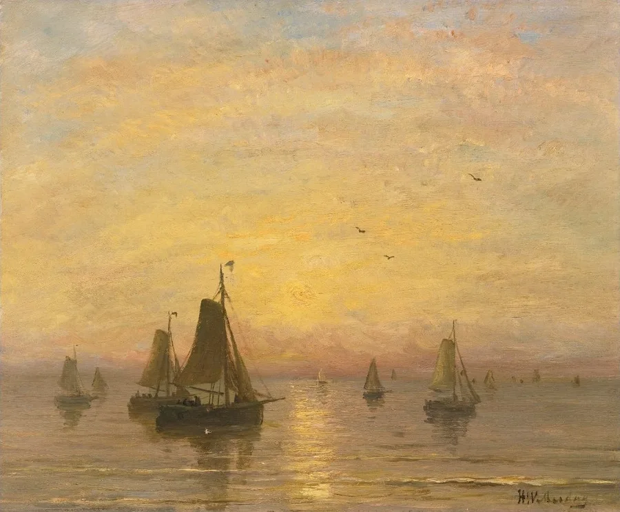 Boats on the North Sea