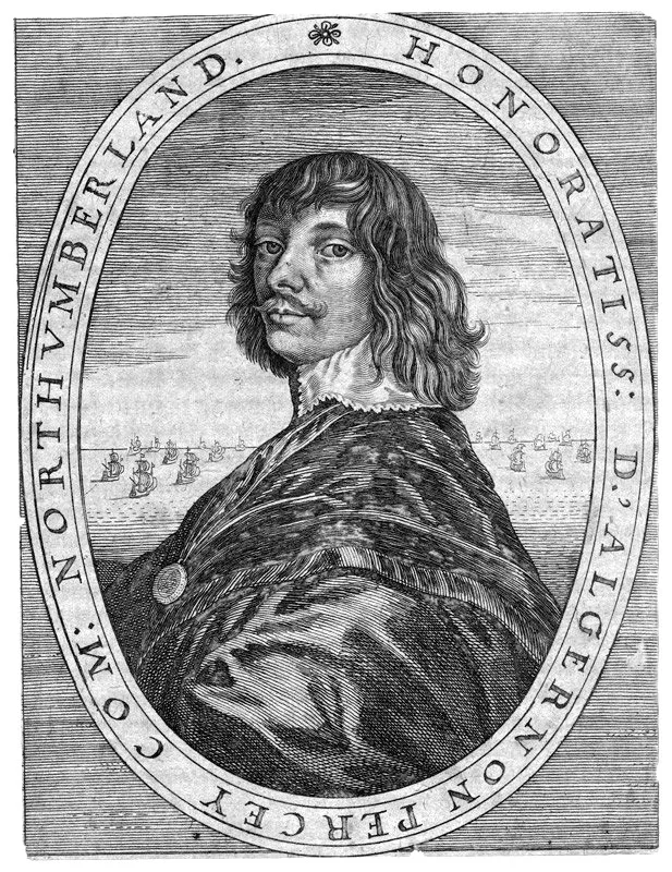 Algernon Percy, 10th Earl of Northumberland, Cornelis van Dalen, after van Dyck line engraving, 17th century
