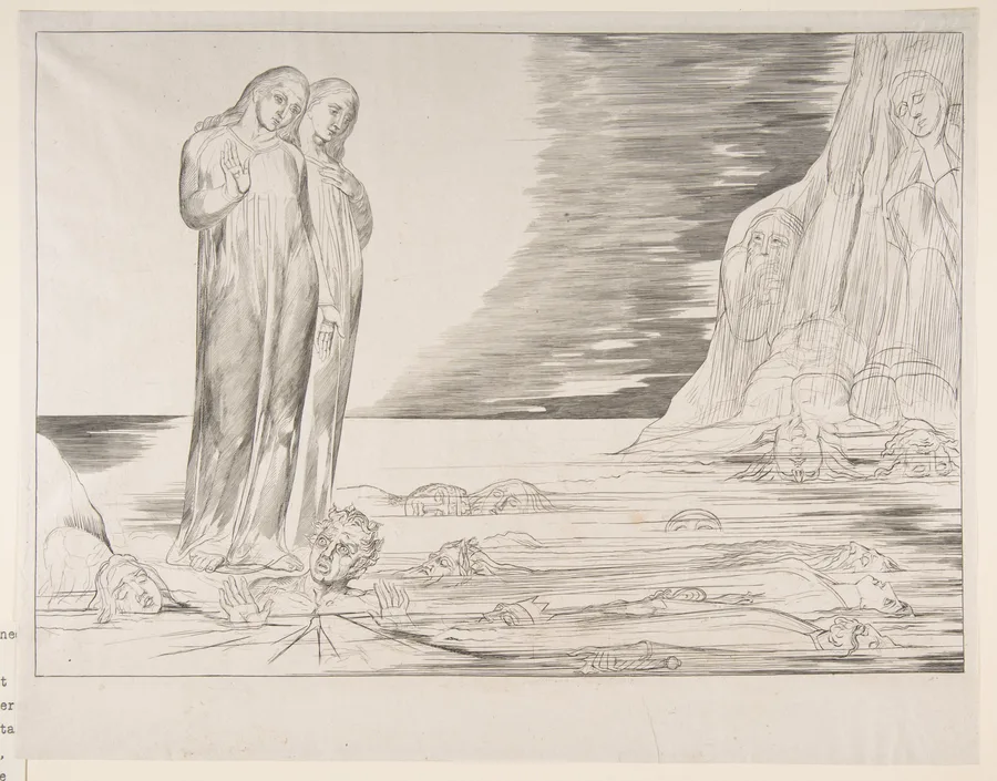 The Circle of Traitors: Dante's Foot Striking Bocca degli Abbate