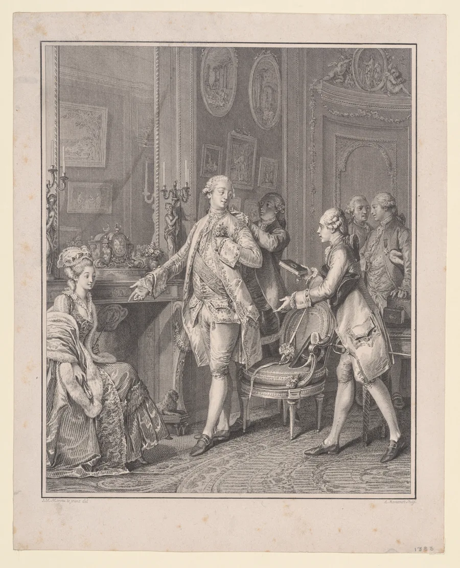 Jean-Michel Moreau le Jeune's print 'La Grande Toilette'