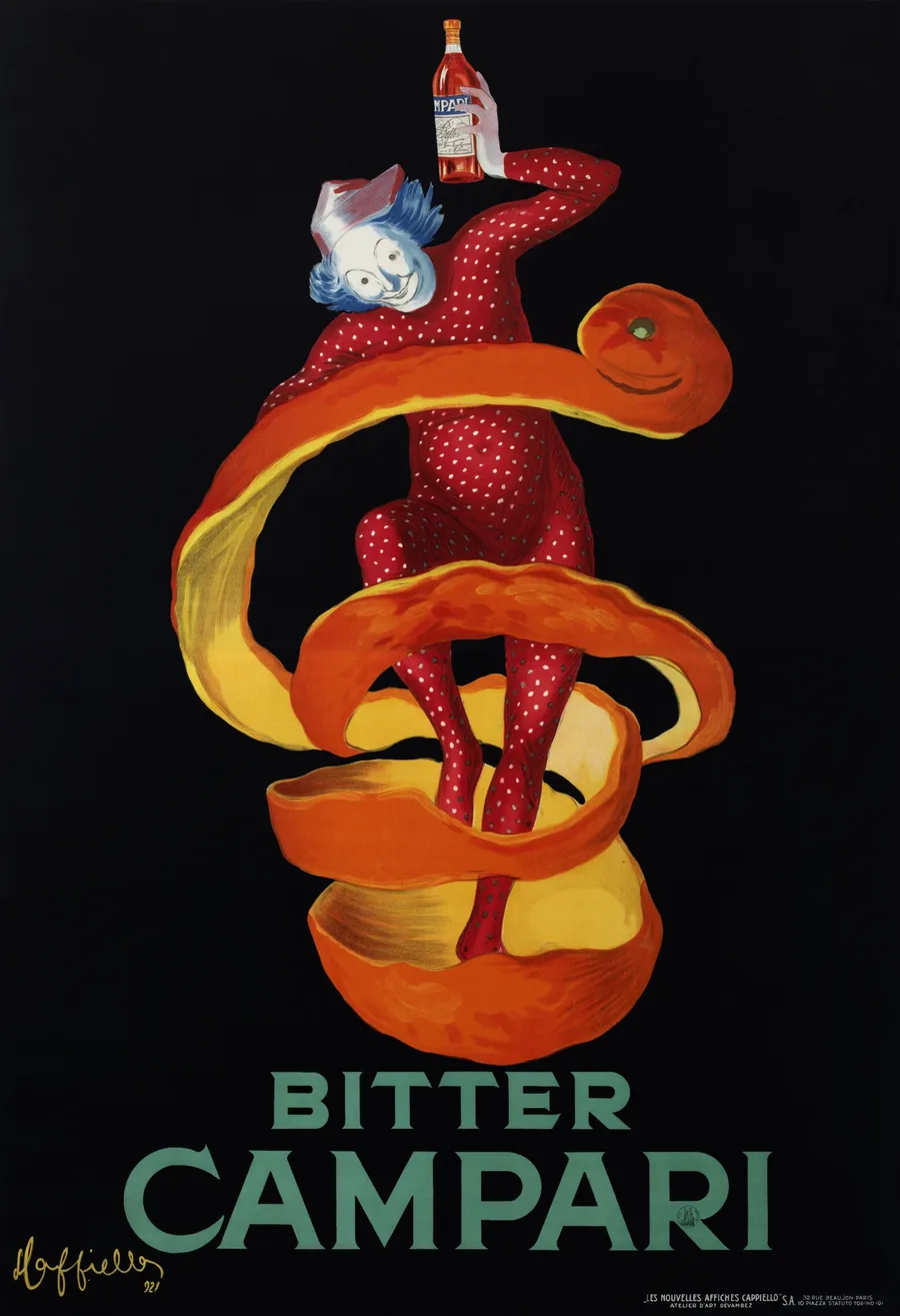 Bitter Campari ("Lo Spiritello") - Leonetto Cappiello, lithography (Italy, 1921)
