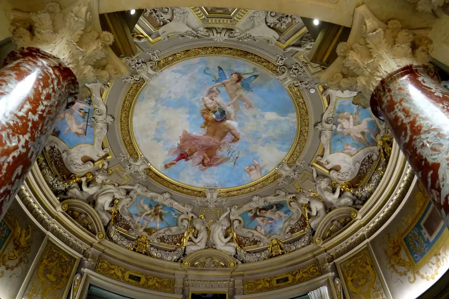 Paul Baudry's The Abduction of Psyche, the ceiling painting at the Château de Chantilly