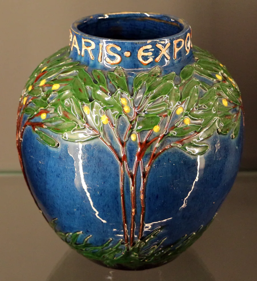 A ceramic vase by Max Läuger for Tonwerke Kandern, circa 1900.