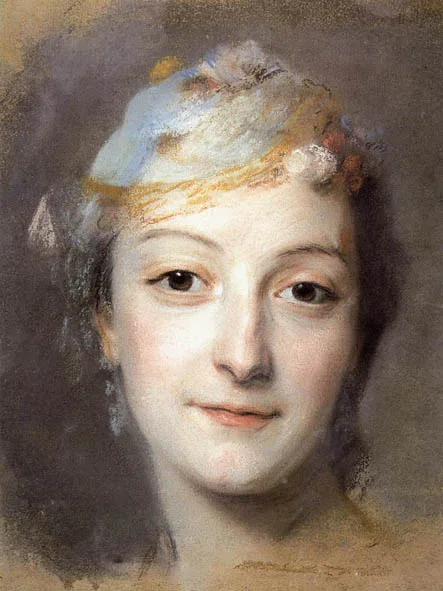Maurice Quentin de La Tour's pastel portrait of Marie Fel
