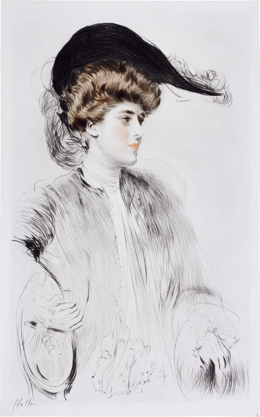 Portrait of Consuelo Vanderbilt, The Duchess of Marlborough (by Paul César Helleu)