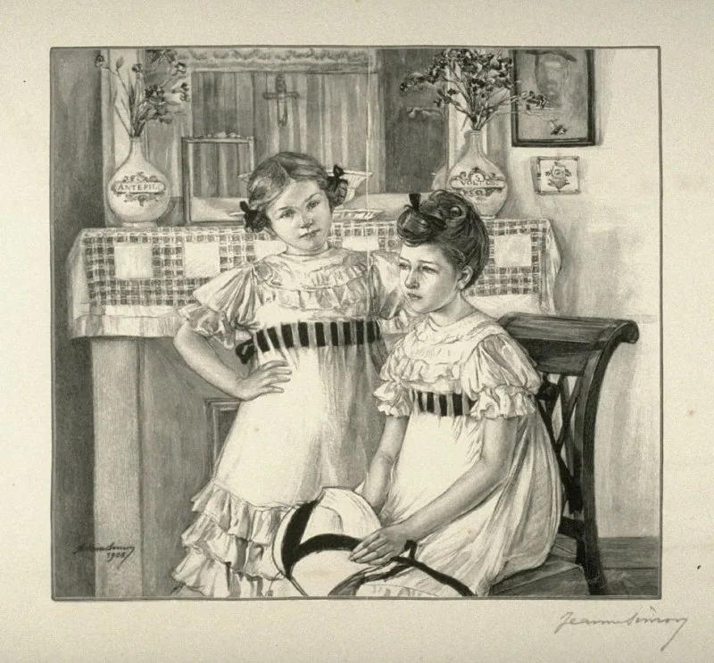 Jeanne Simon, Portrait of two young girls