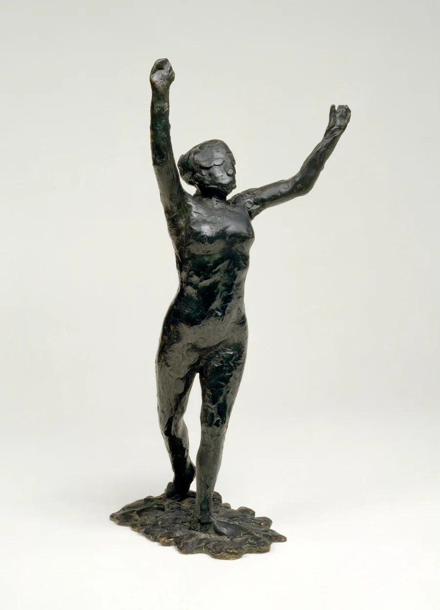 GUGG Dancer Moving Forward, Arms Raised