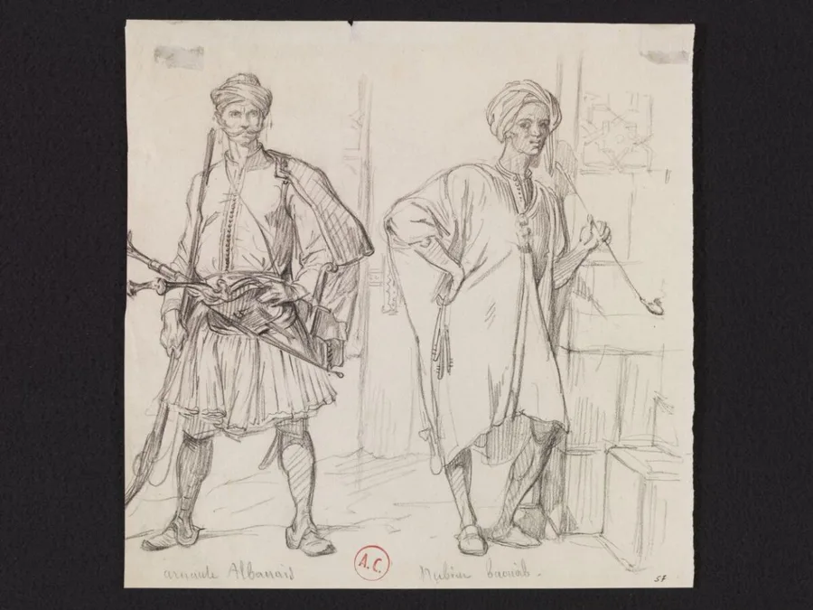 An Albanian and a Nubian