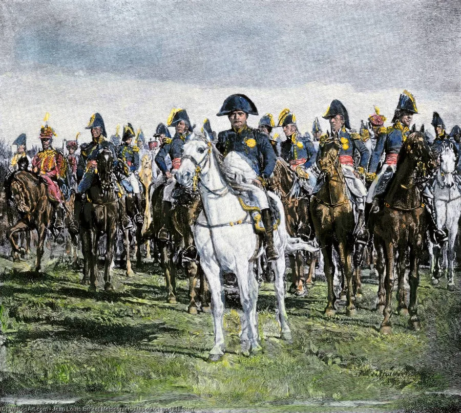 Jean-Louis-Ernest-Meissonier-Napoleon-and-his-Staff