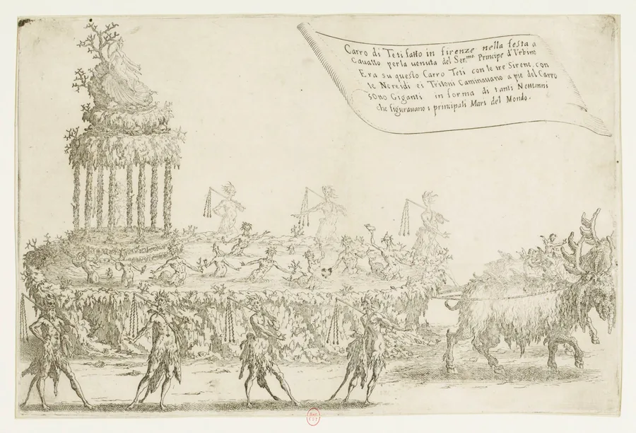 Le char de Thétis : estampe / Jacques Callot