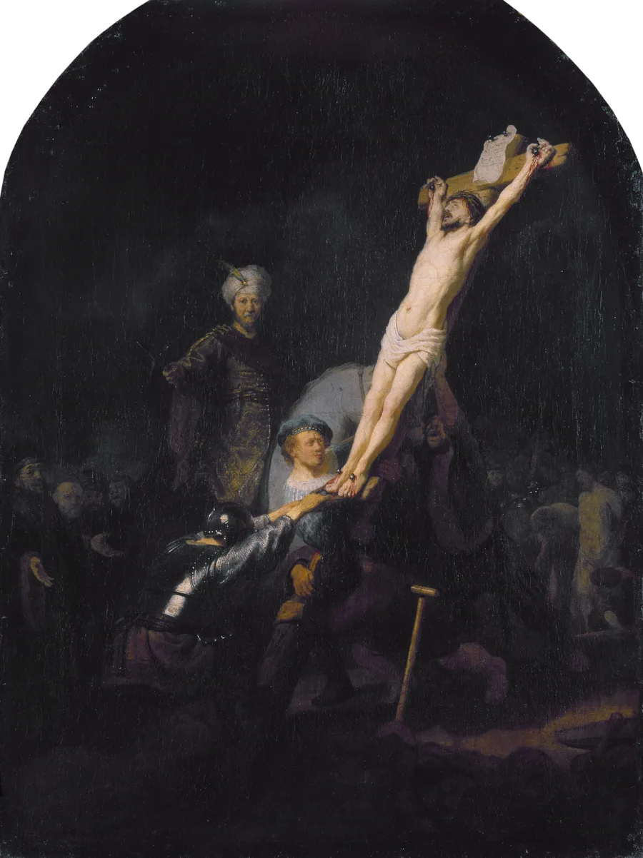 Rembrandt's The Raising of the Cross (1633)