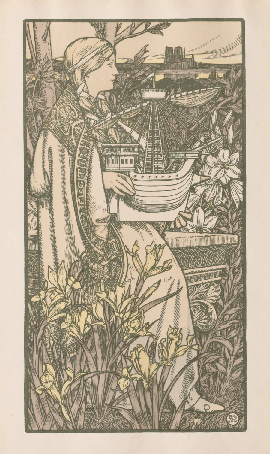 published in L'Estampe Moderne: Lutèce