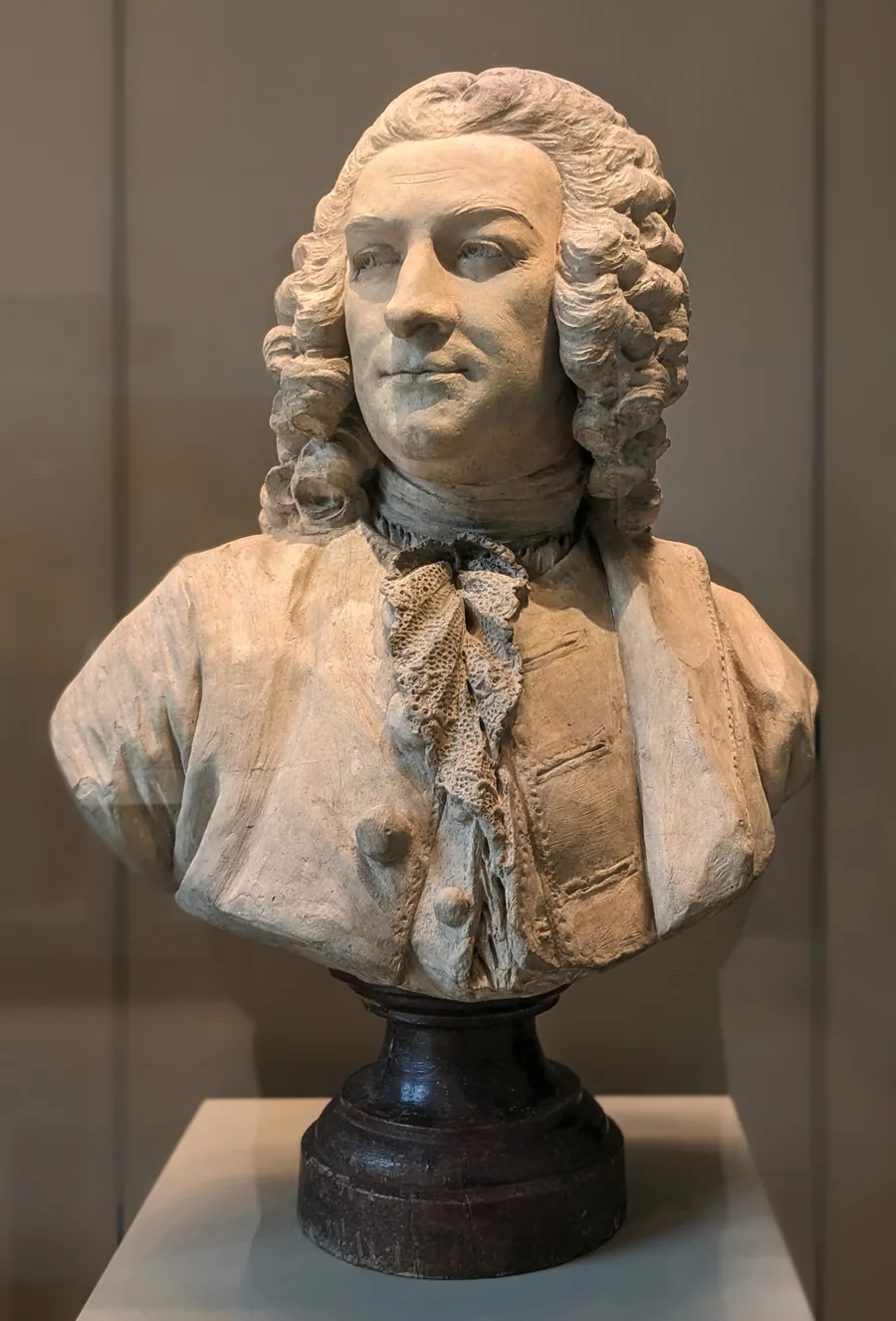 Bust of Pierre Claude Nivelle de la Chaussée by Jean-Jacques Caffiéri