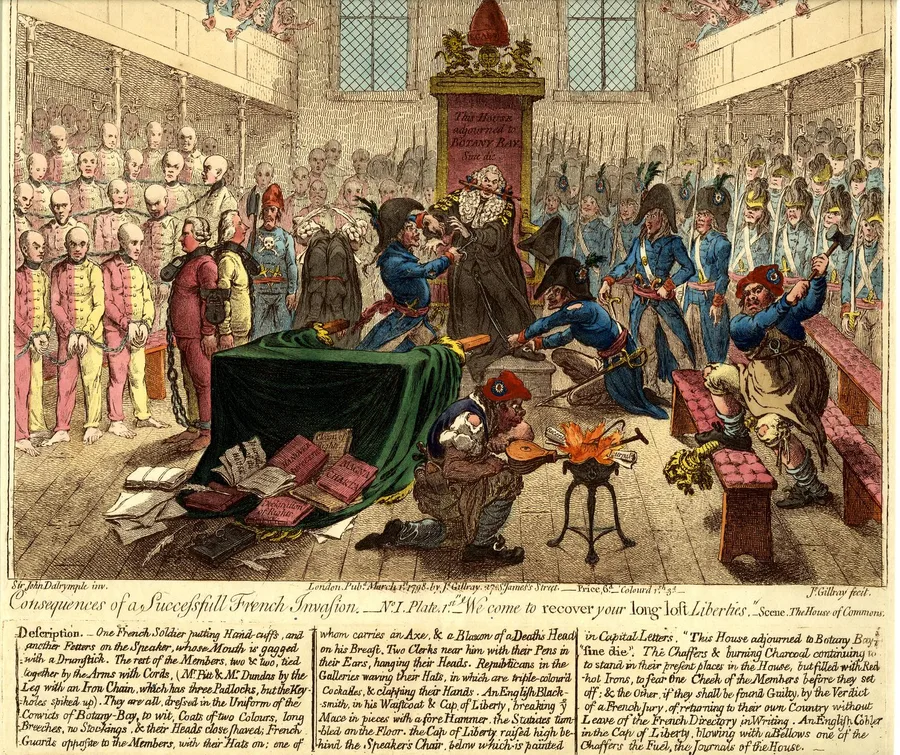 Consequences of a successful French invasion -No 1. Plate 1st-
