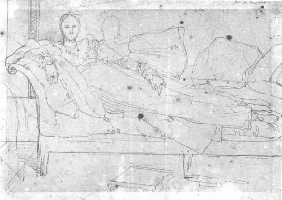 Study for a Portrait of Madame de Senonnes Ingres (c)
