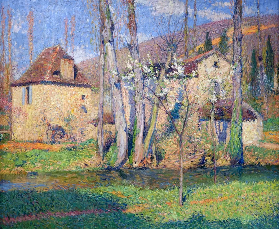 Musée Unterlinden - Henri Martin - Chaumières au printemps (1921)