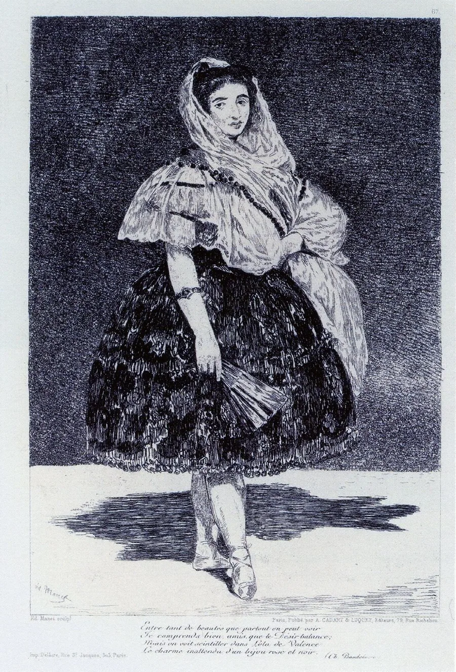 Lola de Valence (eau-forte et aquatinte)